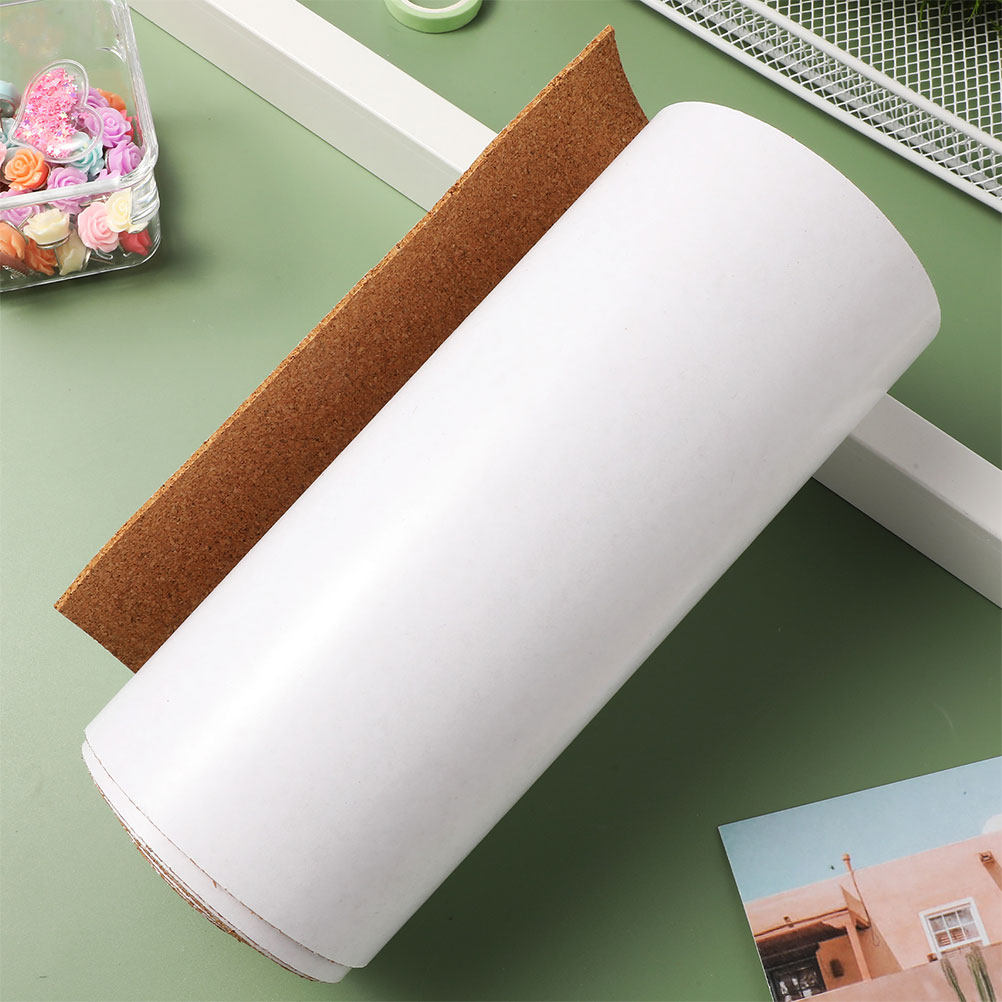Bulletin Board Cork - Zelfklevende kurkrol 20cmx200cmx1mm dik, peel-and-stick kurkbord