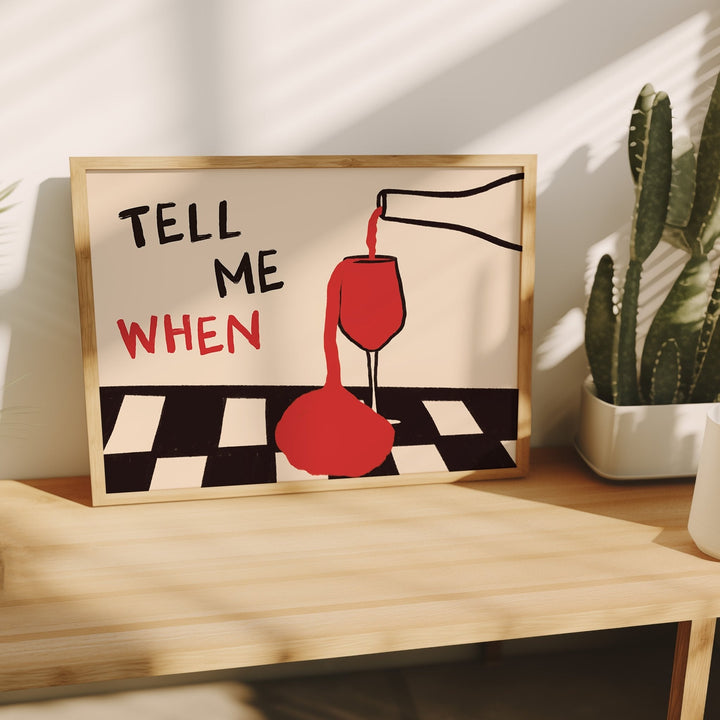 Office Furniture Used - Vintage Tell Me When Drink Canvas