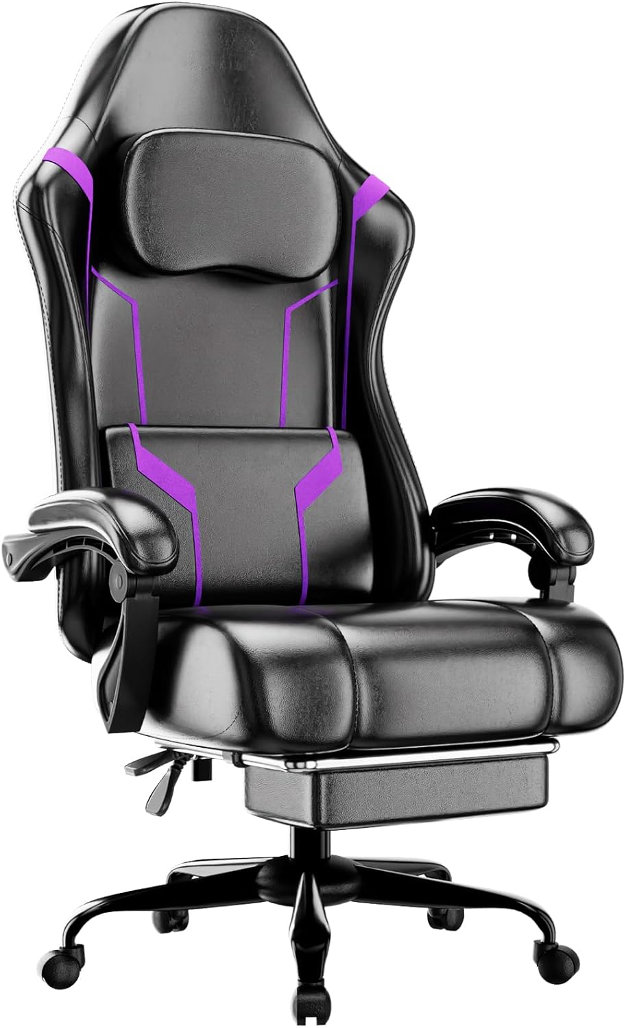 Office Footrest Cushion - Ergonomische gamingstoel met zakveerkussen en voetsteun,