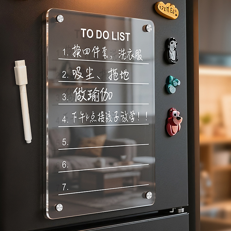 Magnetic Whiteboard Calendar - Mode acryl koelkastmagneet kalenderbord magnetisch handgeschreven