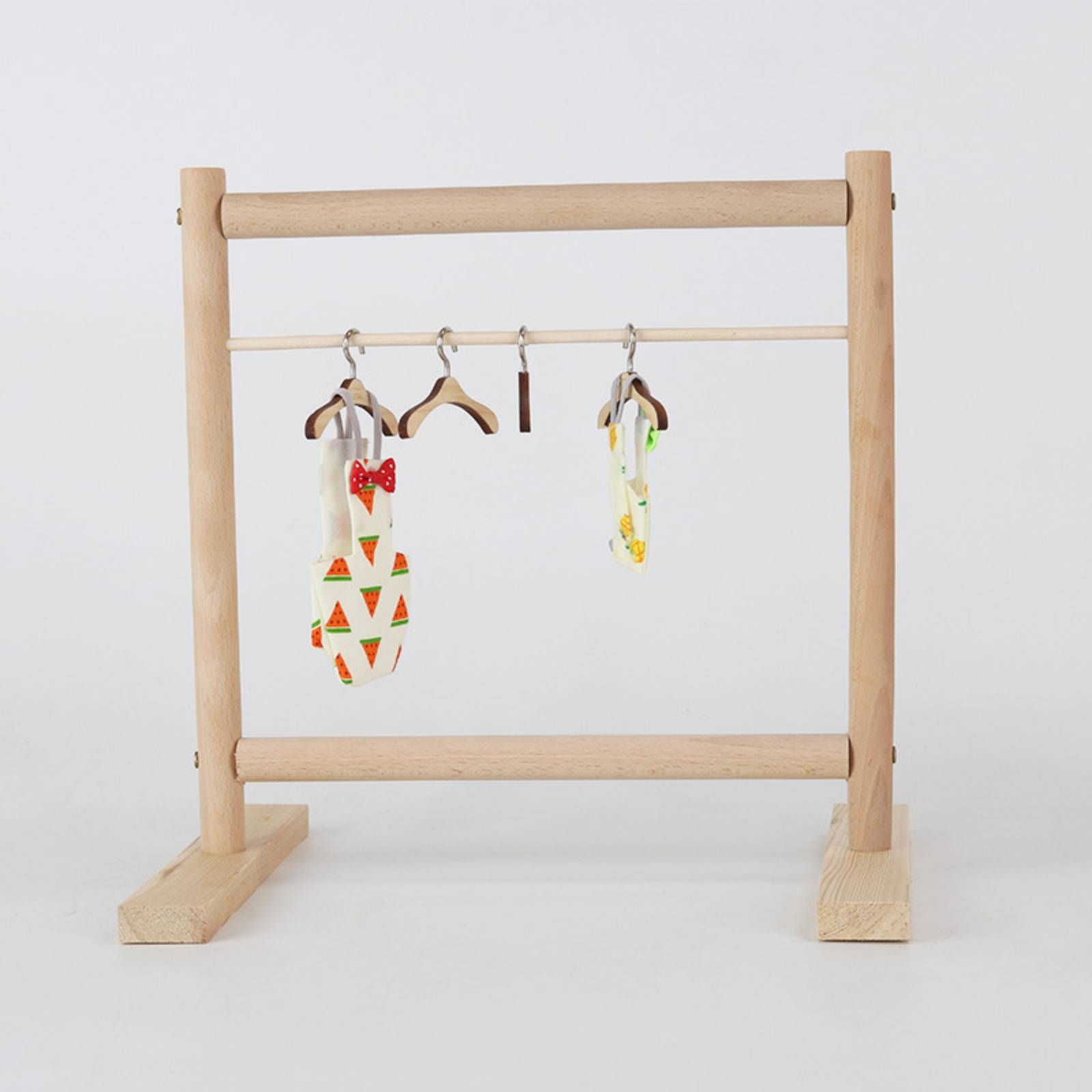 Coat Rack Standing - Houten vogelkledingrek Vrijstaand houten kapstokrek Home