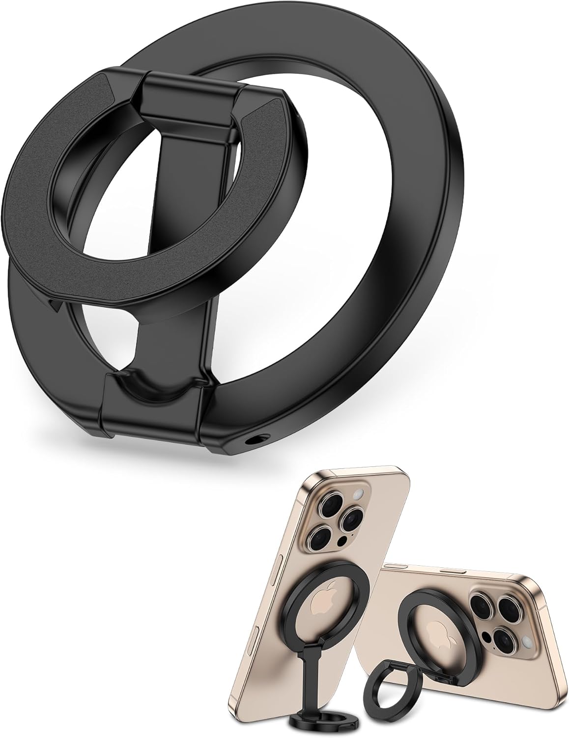 Magazine File Holder - Telefoonhouder met dubbele magnetische ring, verstelbare