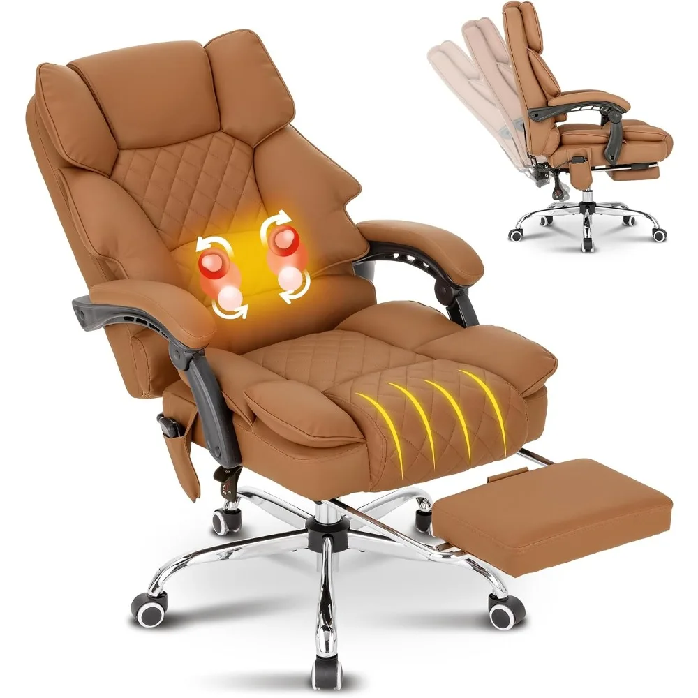 Office Footrest Cushion - Kneading Massage Executive bureaustoel met verwarming,