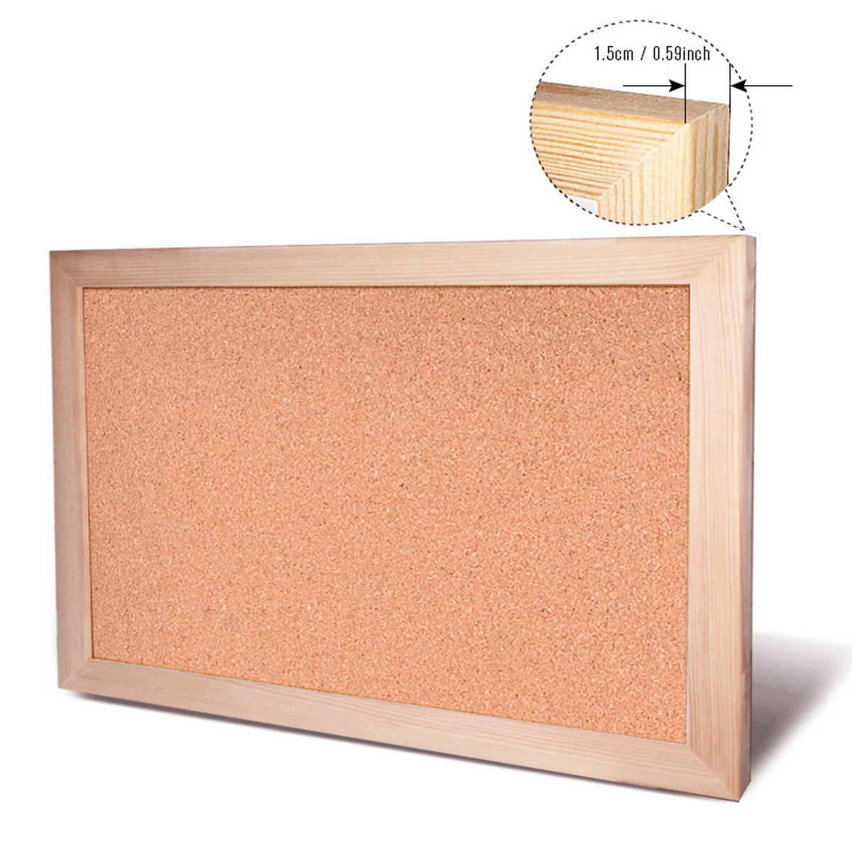 Vintage grenenhouten frame kur - Bulletin Board Cork recensie en prijs