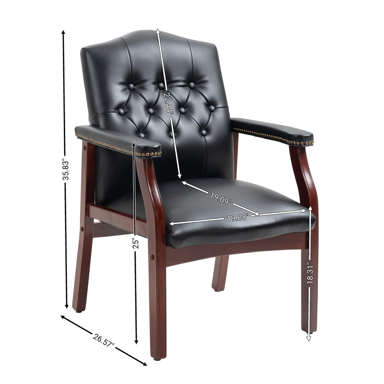 Zwarte lederen bureaustoelen,  - Office Furniture Ergonomic recensie en prijs