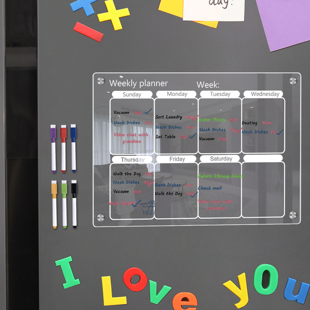 Koelkastmagneet Kalenderbord W - Magnetic Whiteboard Calendar recensie en prijs