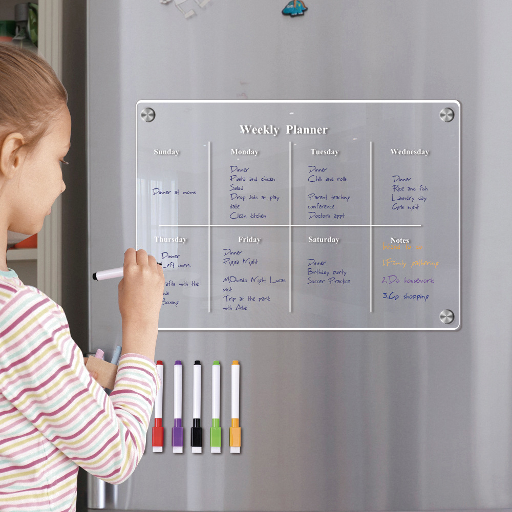 Koelkastmagneet Kalenderbord W - Magnetic Whiteboard Calendar recensie en prijs