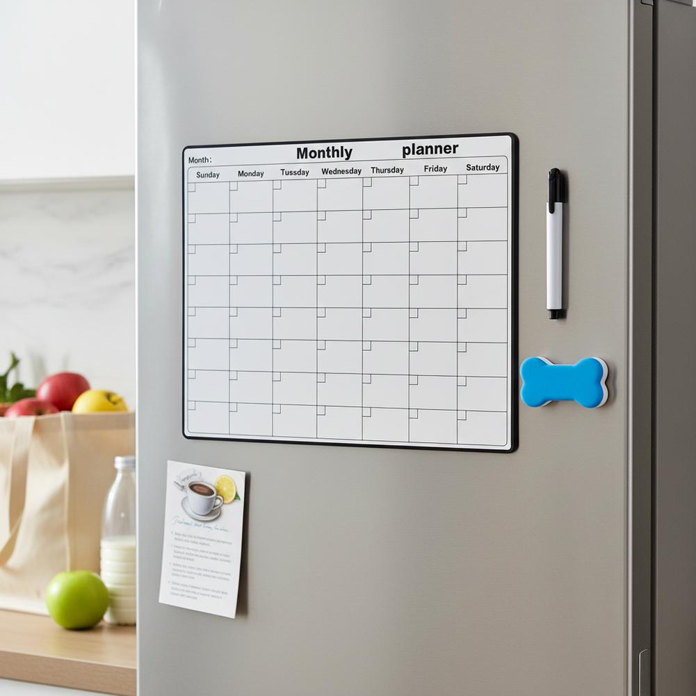 Magnetische koelkast Droog uit - Magnetic Whiteboard Calendar recensie en prijs