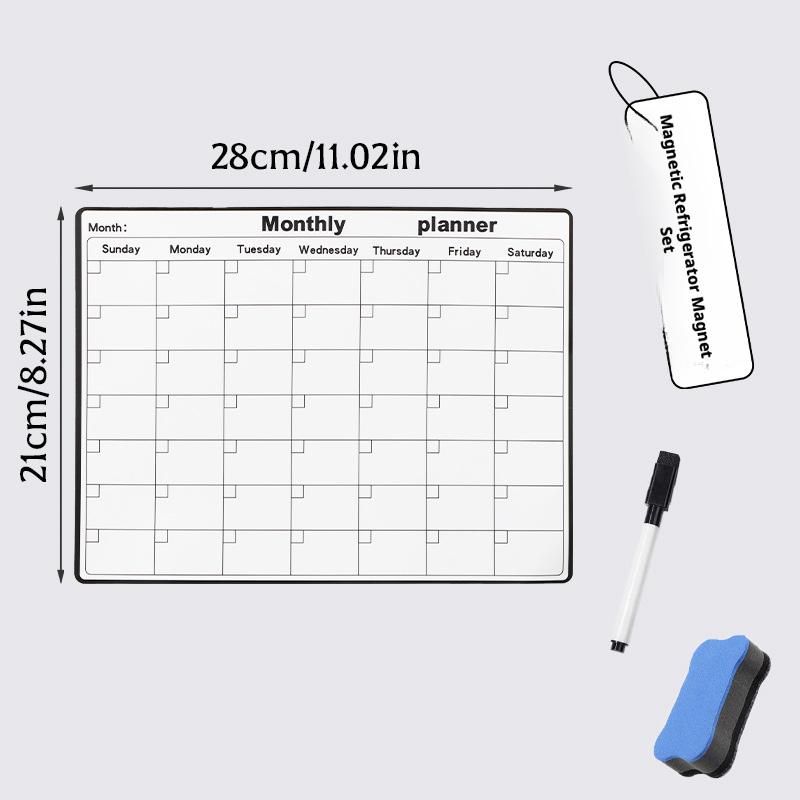 Magnetische koelkast Droog uit - Magnetic Whiteboard Calendar recensie en prijs