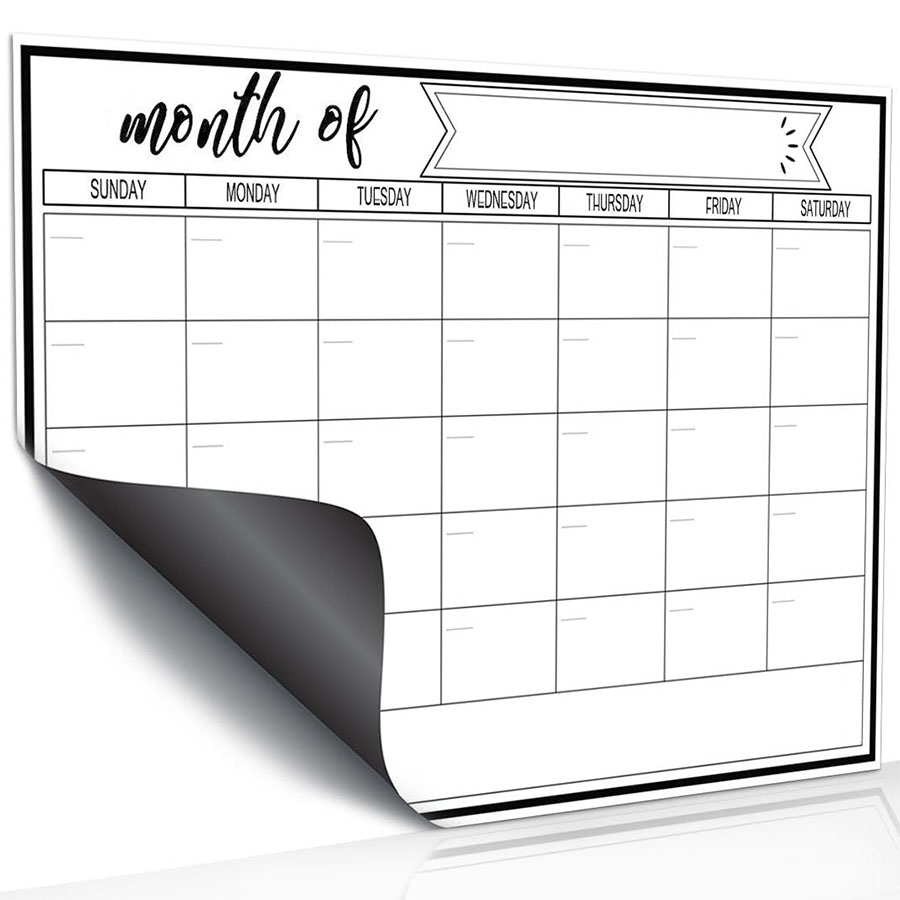 Magnetische whiteboard-sticker - Magnetic Whiteboard Calendar recensie en prijs