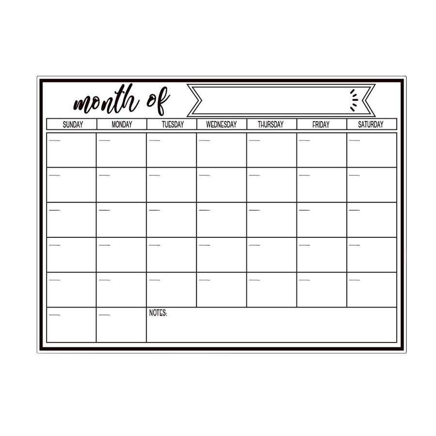 Magnetische whiteboard-sticker - Magnetic Whiteboard Calendar recensie en prijs