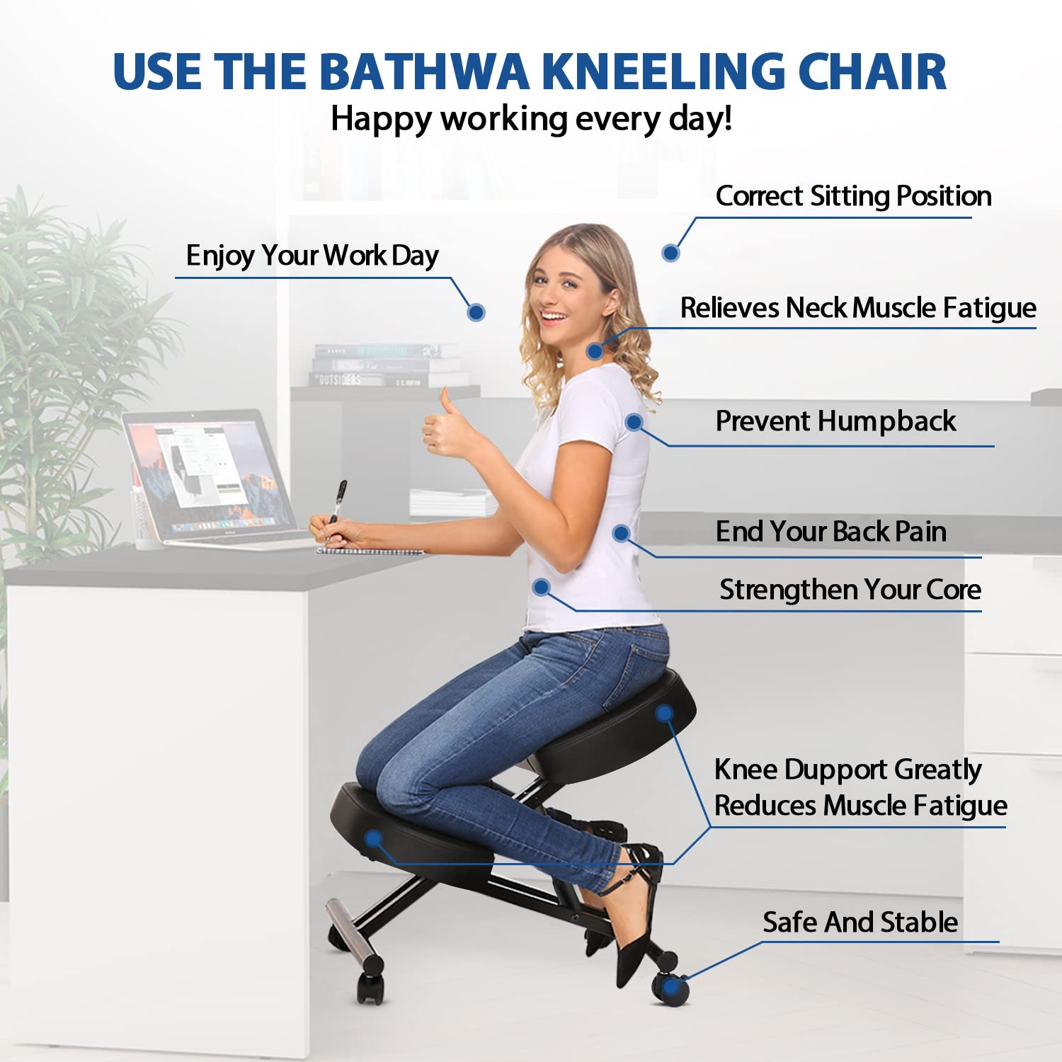 Ergonomische knielstoel voor k - Office Furniture Ergonomic recensie en prijs