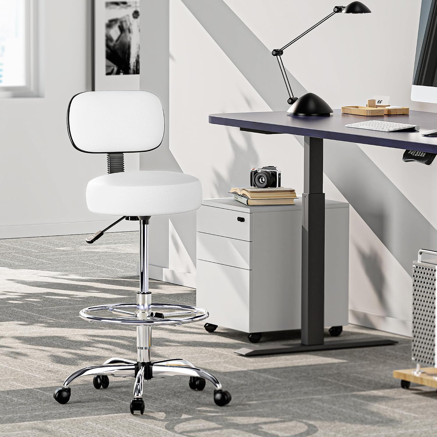 SUPERJARE tekenstoel met rugle - Office Footrest Cushion recensie en prijs