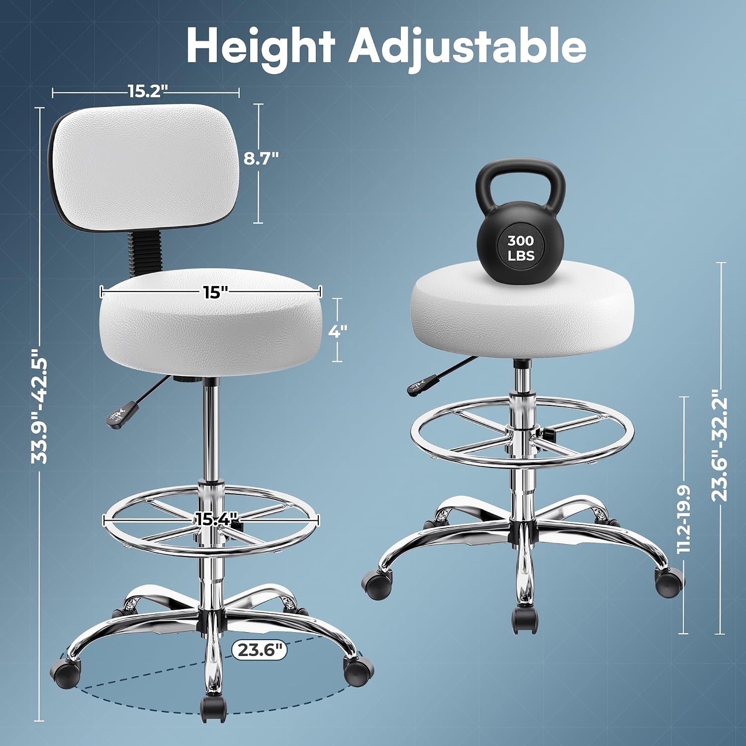 SUPERJARE tekenstoel met rugle - Office Footrest Cushion recensie en prijs