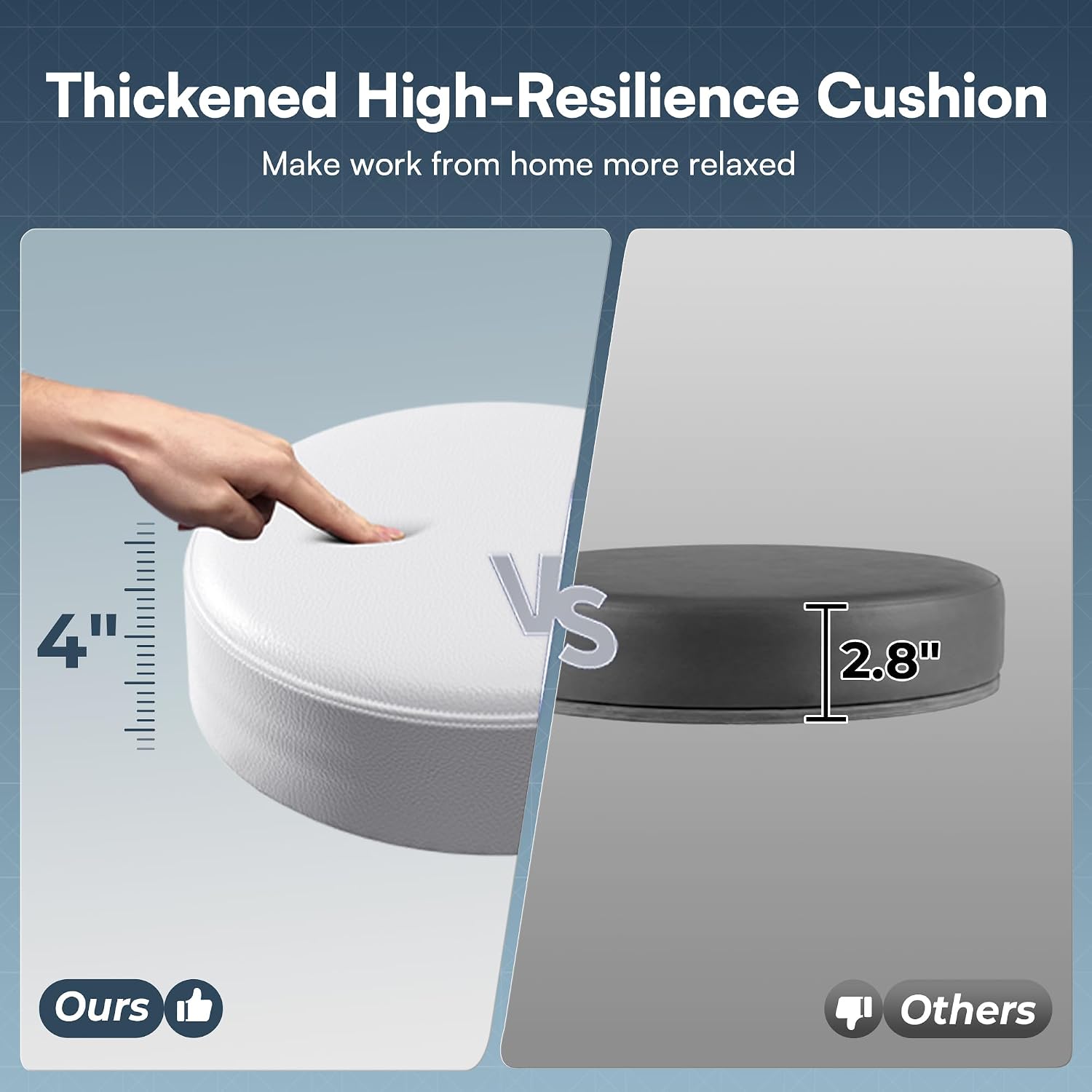 SUPERJARE tekenstoel met rugle - Office Footrest Cushion recensie en prijs
