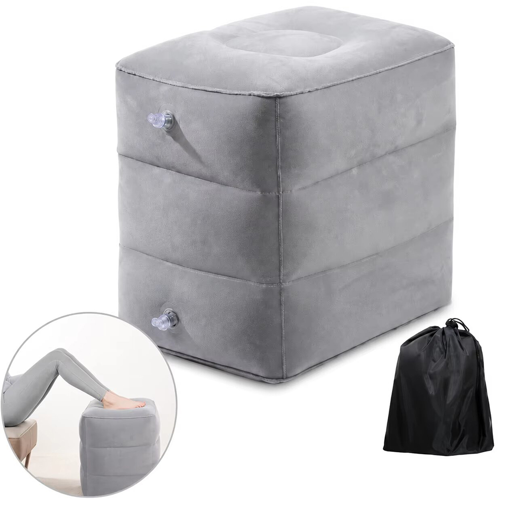 Draagbare opblaasbare reisvoet - Office Footrest Cushion recensie en prijs