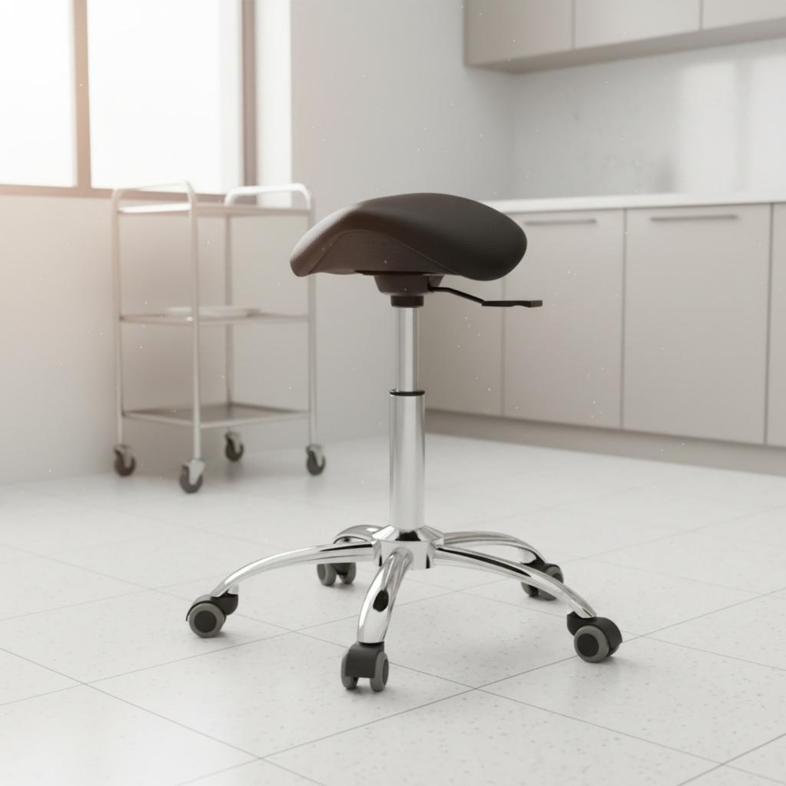 Draaibare zadelkruk, zware uit - Office Furniture Ergonomic recensie en prijs