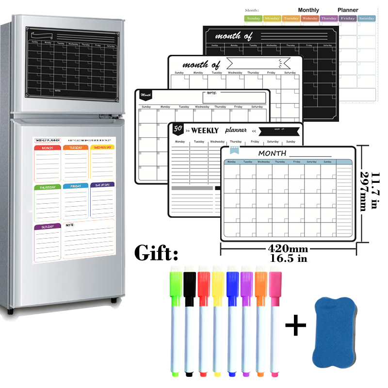 A3-formaat magnetische maandel - Magnetic Whiteboard Calendar recensie en prijs