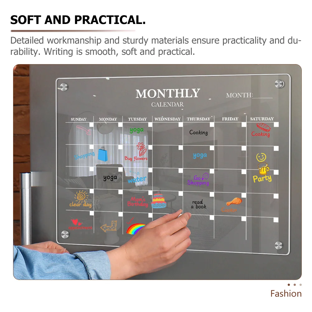 Magnetisch koelkastbord Acryl  - Magnetic Whiteboard Calendar recensie en prijs