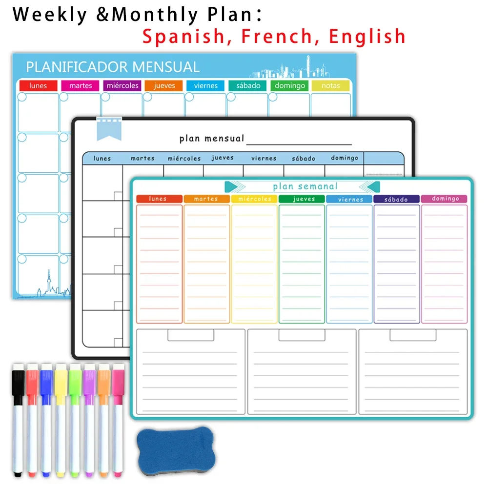 A3-formaat magnetische week- e - Magnetic Whiteboard Calendar recensie en prijs