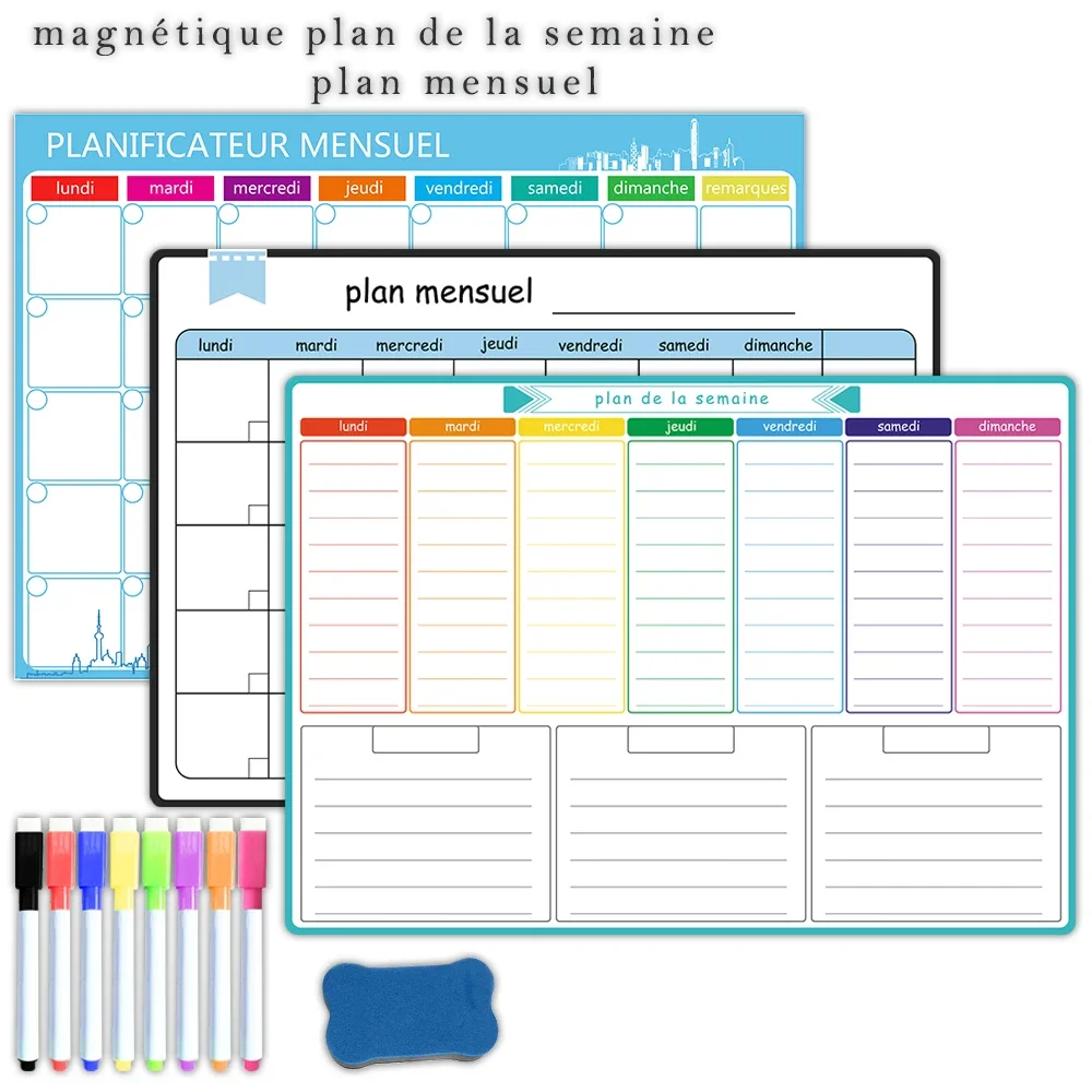 A3-formaat magnetische week- e - Magnetic Whiteboard Calendar recensie en prijs