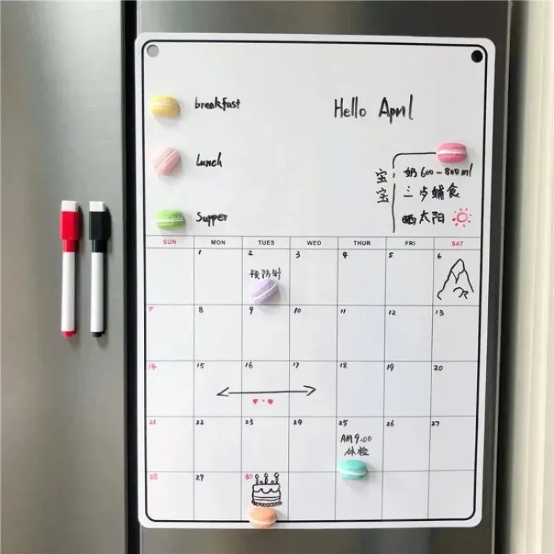 Koelkast Magnetisch Kalenderbo - Magnetic Whiteboard Calendar recensie en prijs