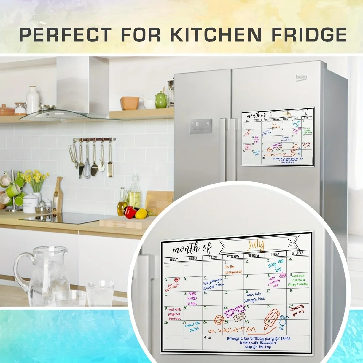 Magnetisch maandelijks kalende - Magnetic Whiteboard Calendar recensie en prijs