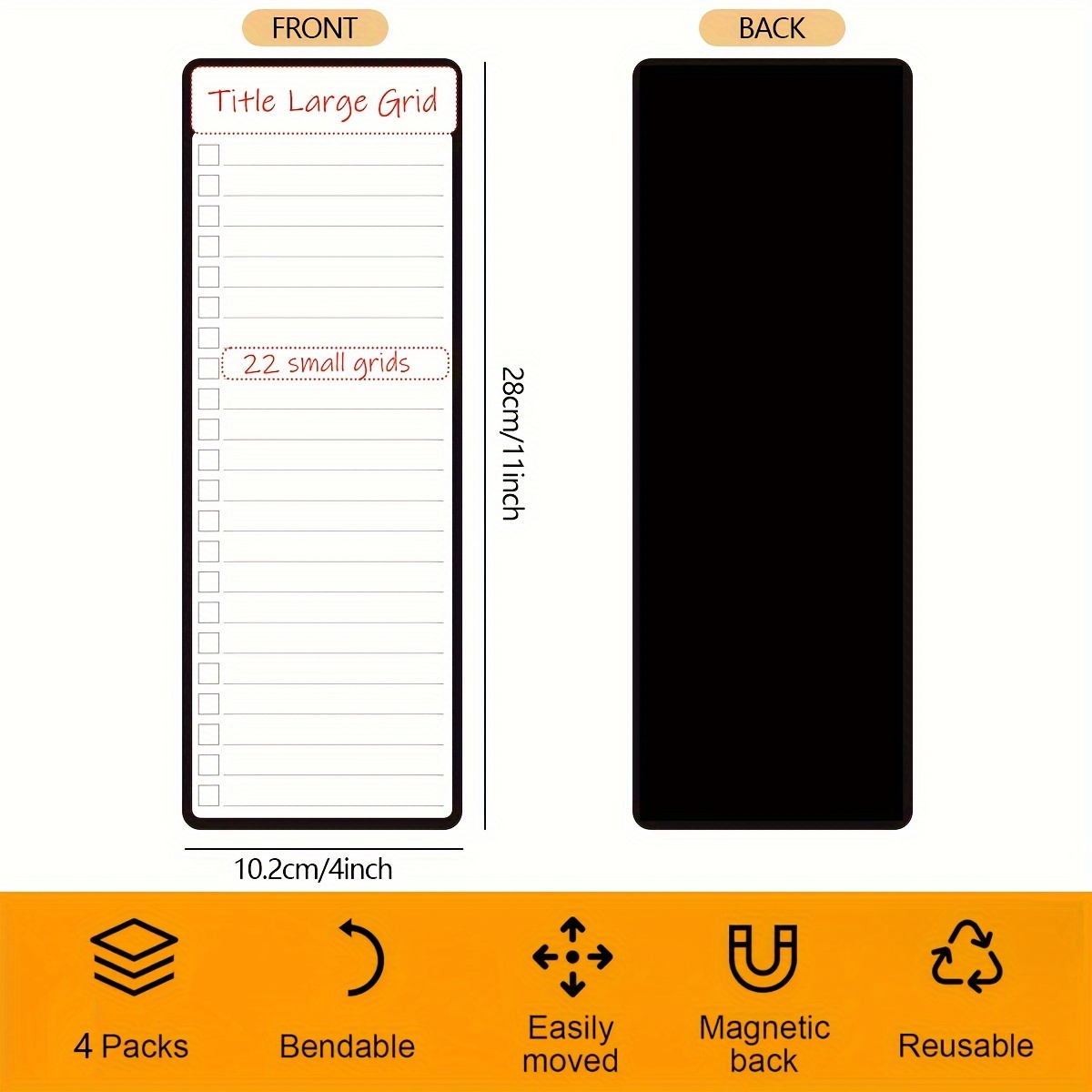 4 stuks magnetisch droog uitwi - Magnetic Whiteboard Calendar recensie en prijs
