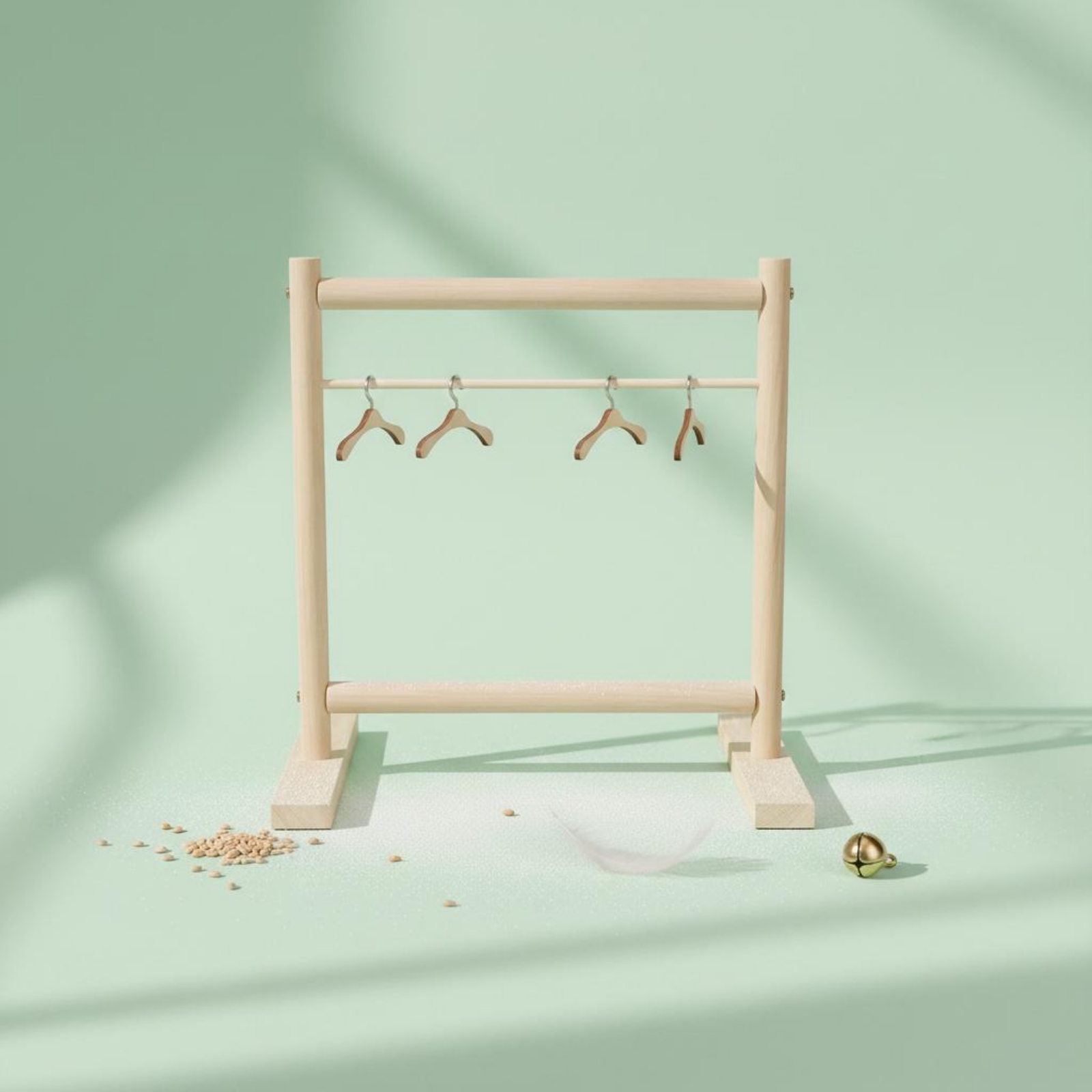 Houten vogelkledingrek Vrijsta - Coat Rack Standing recensie en prijs